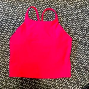 Hot pink womens workout top